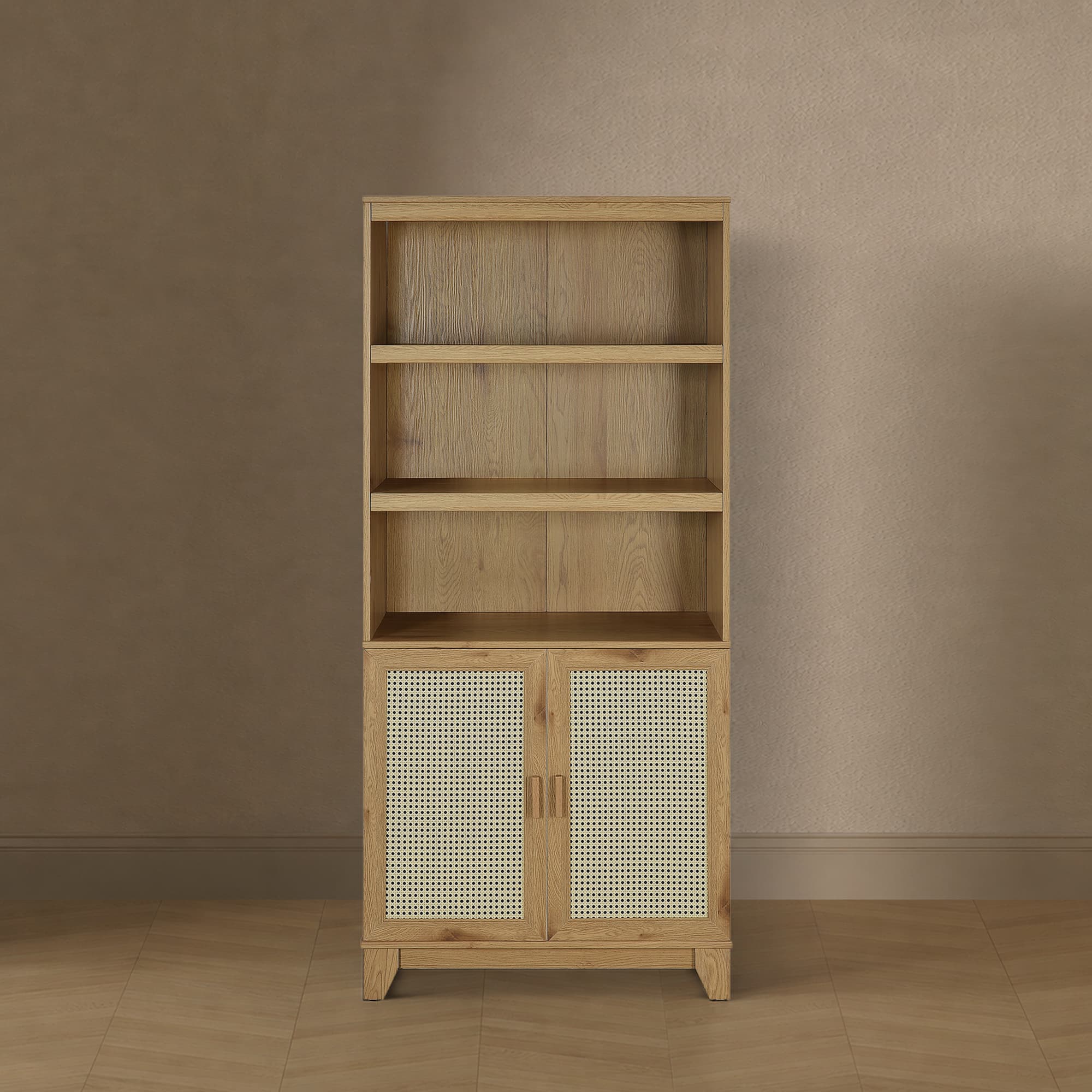 Sheridan 31" Bookcase Cabinet in Natural (7-Shelf)